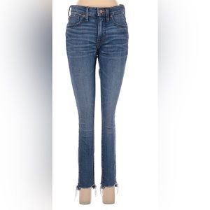 Madewell 9" high rise blue skinny jeans size 27